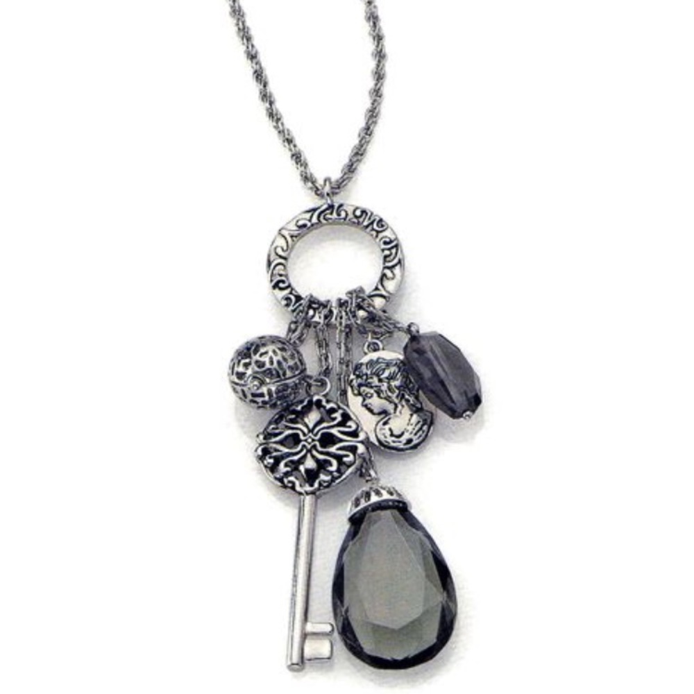 Lia Sophia Multi-strand Vintage Key REACH necklace